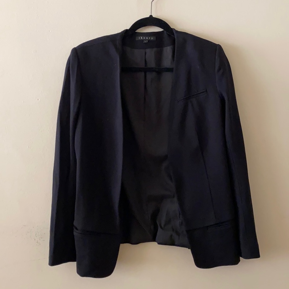 THEORY, Black Open Blazer
